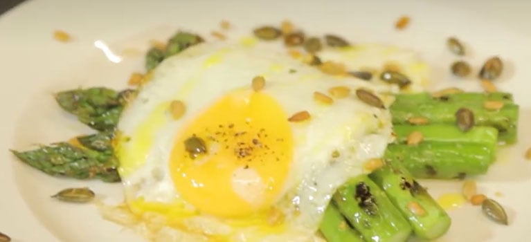 Asparagus & Egg Charcoal Oven Recipe