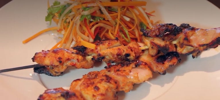 Chicken Skewers Charcoal Oven Recipe