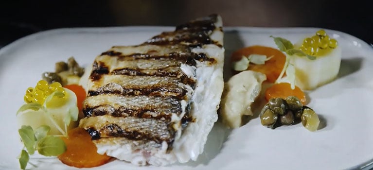 Grilled Sea Bass Charcoal Oven Recipe