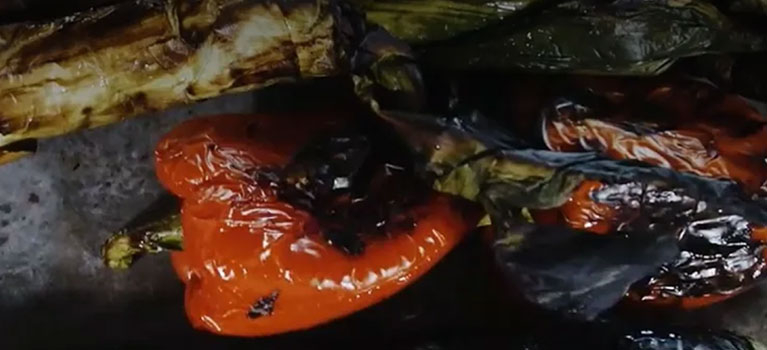 Grilled Vegetables Charcoal Oven Recipe