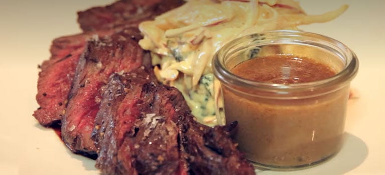Hanger Steak Charcoal Oven Recipe