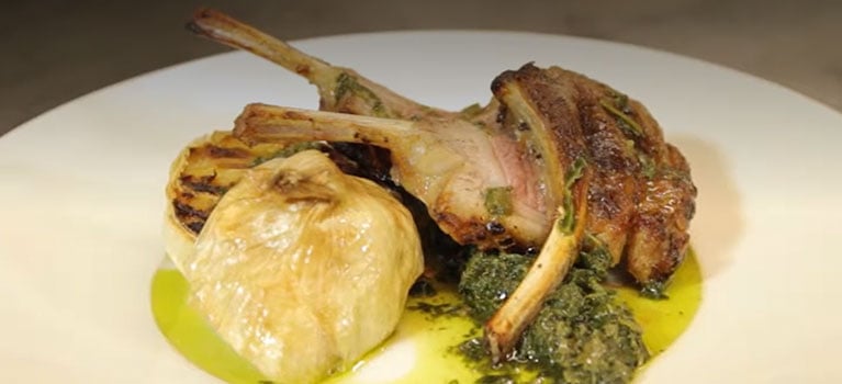 Rack of Lamb Charcoal Oven Recipe