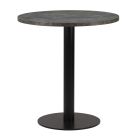 Artisano Anthracite Metal Rock Round Table Top 800mm with Titan Small Round Black Dining Height Base