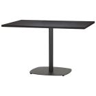 Artisano Dark Brown Sorano Oak Rectangular Table Top With Vega Single Base 1200 x 700mm