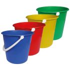 9 Litre Colour Coded Buckets (Pack of 4)