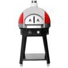 Lincoln Stone-Based Pizza Oven Gas 70cm Red with Stand