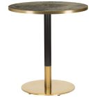Artisano Formica Breccia Paradiso Round Table Top 800mm With Midas Brass/Black Base