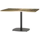 Artisano Formica Breccia Paradiso Rectangular Table Top With Vega Single Base 1200 x 700mm