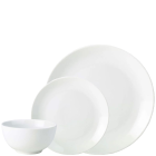 Porcelite Professional Dinnerware Set 18 Piece White