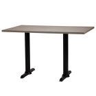Artisano Shorewood Rectangular Table Top with Atlas Twin Base 1200 x 700mm