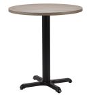 Artisano Shorewood Round Table Top 800mm with Atlas Small Black Dining Height Base