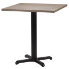 Artisano Shorewood Square Table Top 800 x 800mm with Atlas Small Black Dining Height Base