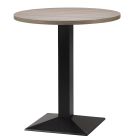 Artisano Shorewood Round Table Top 800mm with Hudson Small Square Black Dining Height Base