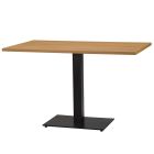 Artisano Natural Lancaster Oak Rectangular Table Top with Titan Single Rectangular Base 1200 x 700mm