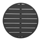 Bolero Aluminium Round Table Top Black 580mm