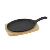 Tramontina Cast Iron Oval Sizzler Set 27.8 x 19.5 x 1.7cm