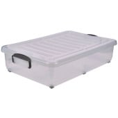 Mobile Food Storage Container with Lid 40 Litre (Pack of 4)