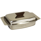 Stainless Steel Butter Dish Wooden Handle (Pack of 12)