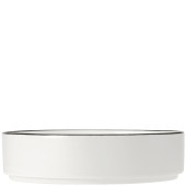 Steelite Asteria Round Stacking Tray Black Rim 20cm/8" (Pack of 12)