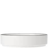 Steelite Asteria Round Stacking Tray Black Rim 16.5cm/6.5" (Pack of 12)