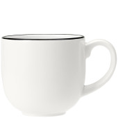 Steelite Asteria City Mug Black Rim 285ml/10oz (Pack of 12)