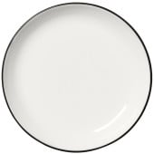 Steelite Asteria Nordic Coupe Plate Black Rim 16.5cm/6.5" (Pack of 12)