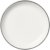 Steelite Asteria Nordic Coupe Plate Black Rim 20cm/8" (Pack of 12)