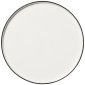 Steelite Asteria Walled Plate Black Rim 28.5cm/11.2" (Pack of 6)