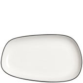 Steelite Asteria Nordic Tray Black Rim 29cm/11.5" (Pack of 6)