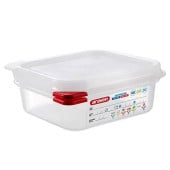 Araven GN 1/6 Gastronorm Sealing Food Storage Container 65mm 1.1 Litre (Pack of 4)