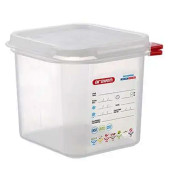 Araven GN 1/6 Gastronorm Sealing Food Storage Container 150mm 2.6 Litre (Pack of 4)