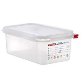 Araven GN 1/4 Gastronorm Sealing Food Storage Container 100mm 2.8 Litre (Pack of 4)