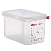 GN 1/4 Gastronorm Sealing Food Storage Container 150mm 4.5 Litre (Pack of 6)
