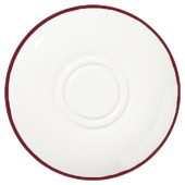 Modest Maroon Double Well Saucer 16cm/6.25"