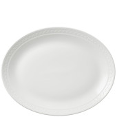 Steelite Bead Accent Oval Coupe Plate 34cm/13.5" (Pack of 12)
