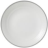 Steelite Bead Black Band Accent Coupe Plate 28.5cm/11" (Pack of 6)