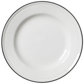Steelite Bead Black Band Plate 20cm/8" (Pack of 12)