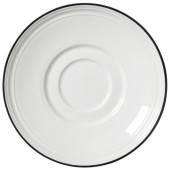 Steelite Bead Black Band Saucer 15cm/6" (Pack of 12)