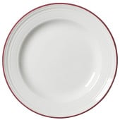 Steelite Bead Maroon Band Plate 16.5cm/6.5" (Pack of 12)