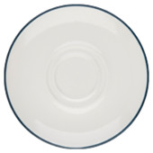 Modest Navy Double Well Saucer 16cm/6.25"