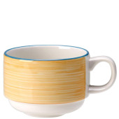 Steelite Rio Yellow Slimline Stacking Cup 200ml/7oz (Pack of 36)