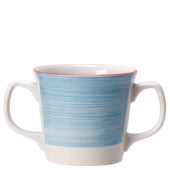 Steelite Rio Blue Double Handled Mug 285ml/10oz (Pack of 12)