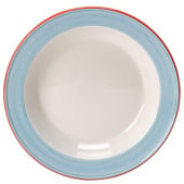 Steelite Rio Blue Slim Soup Plate 21.5cm/8.5" 397.5ml/14oz (Pack of 24)