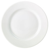 Genware Porcelain Classic Winged Plate 27cm White