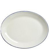 Steelite Blue Dapple Oval Coupe Plate 30.5cm/12" (Pack of 12)