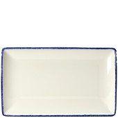 Steelite Blue Dapple Rectangle Platter 27 x 17cm/10.5 x 7" (Pack of 6)