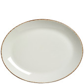 Steelite Brown Dapple Oval Coupe Plate 30.5cm/12" (Pack of 12)
