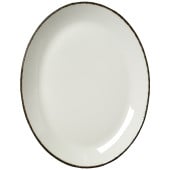 Steelite Charcoal Dapple Oval Coupe Plate 30.5cm/12" (Pack of 12)