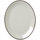 Steelite Charcoal Dapple Oval Coupe Plate 34cm/13.5" (Pack of 12)