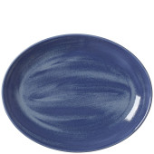 Steelite Revolution Bluestone Oval Coupe Plate 34cm/13.5" (Pack of 12)